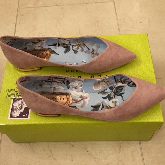 Ted Baker London New “Mancies” Blush Flats in Winter Rise - Size 6 - Picture 2 of 5